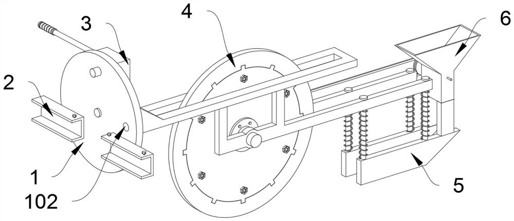 An automatic hay planting device based on desert sand fixation and soil quality improvement