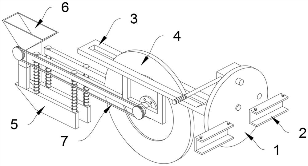 An automatic hay planting device based on desert sand fixation and soil quality improvement