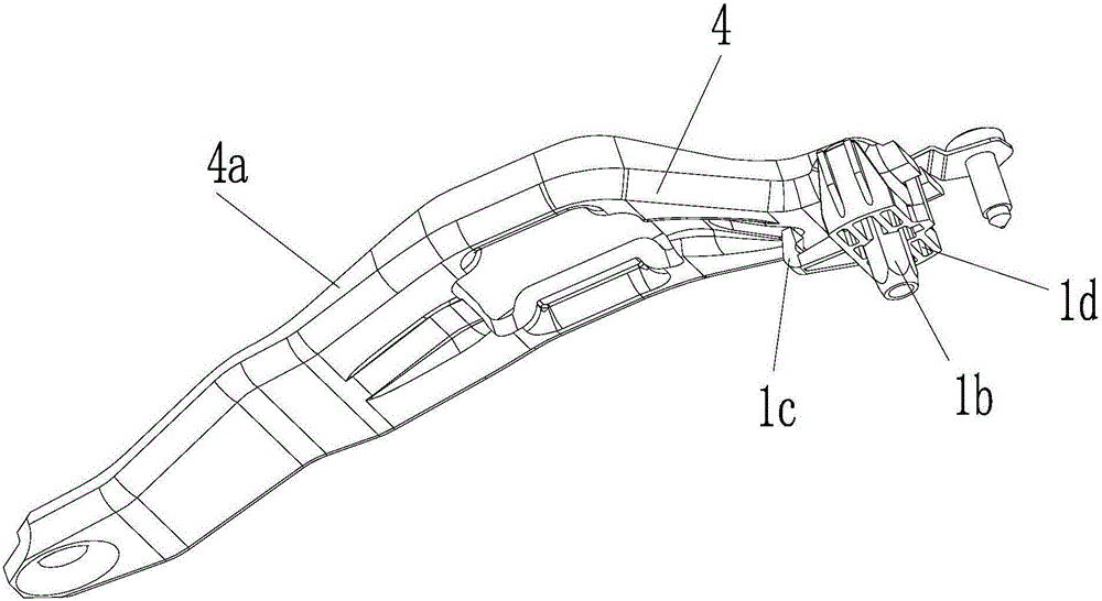 Mounting structure of clutch separation shifting fork and supporting mechanism