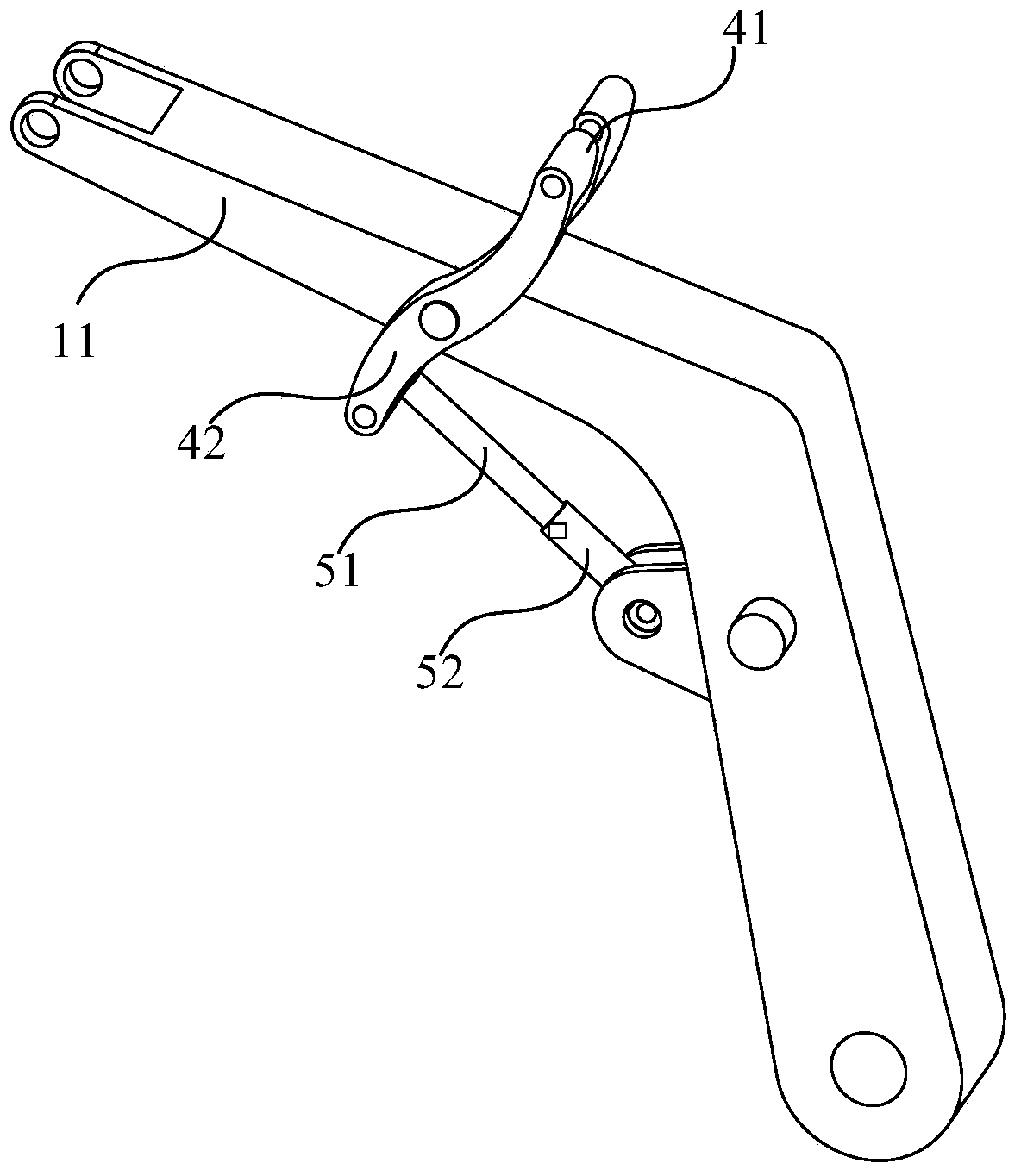 Bucket rod device, control method thereof and excavator