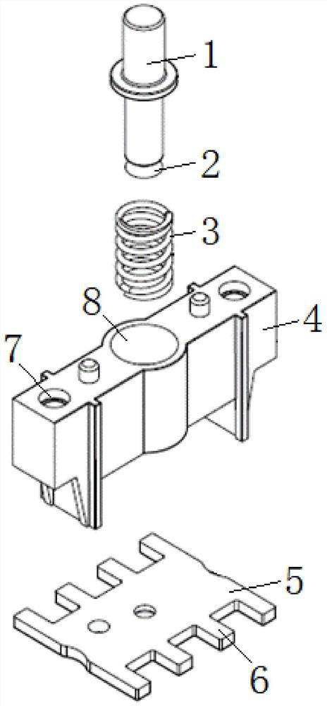 Design of symmetrical four-finger lock claw lock box of manual symmetrical sliding rail