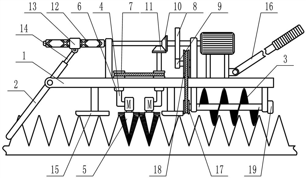 Laser cutting platform cleaning device