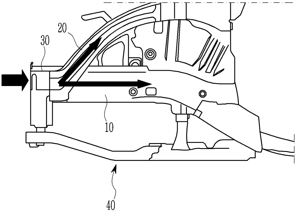 Front vehicle body reinforcing structure