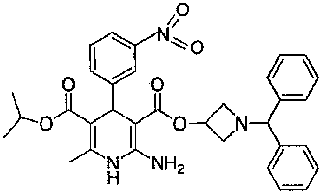 Azelnidipine preparation with combination of two disintegrating agents and preparation method of azelnidipine preparation