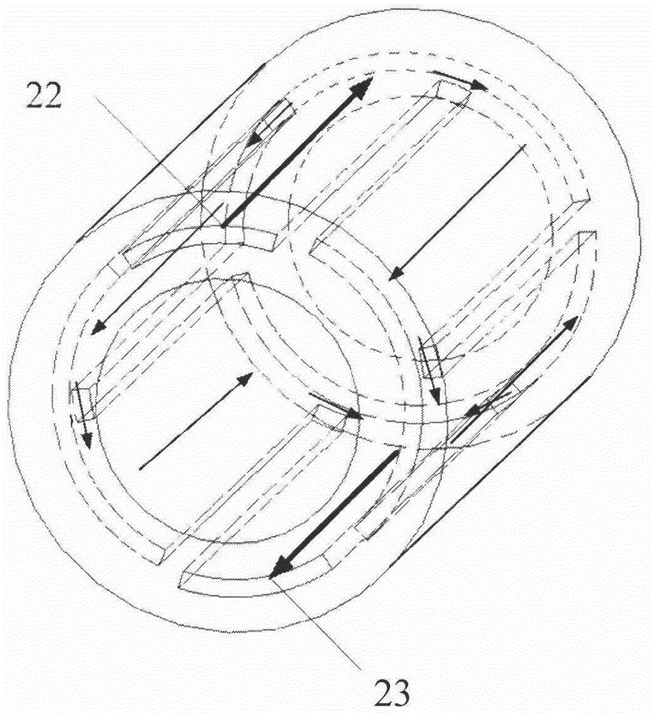 Double-rotor electromagnetic heating machine