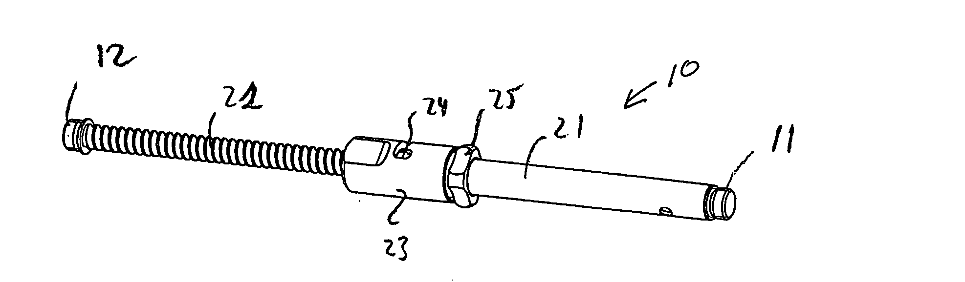 Telescopic strut for an external fixator