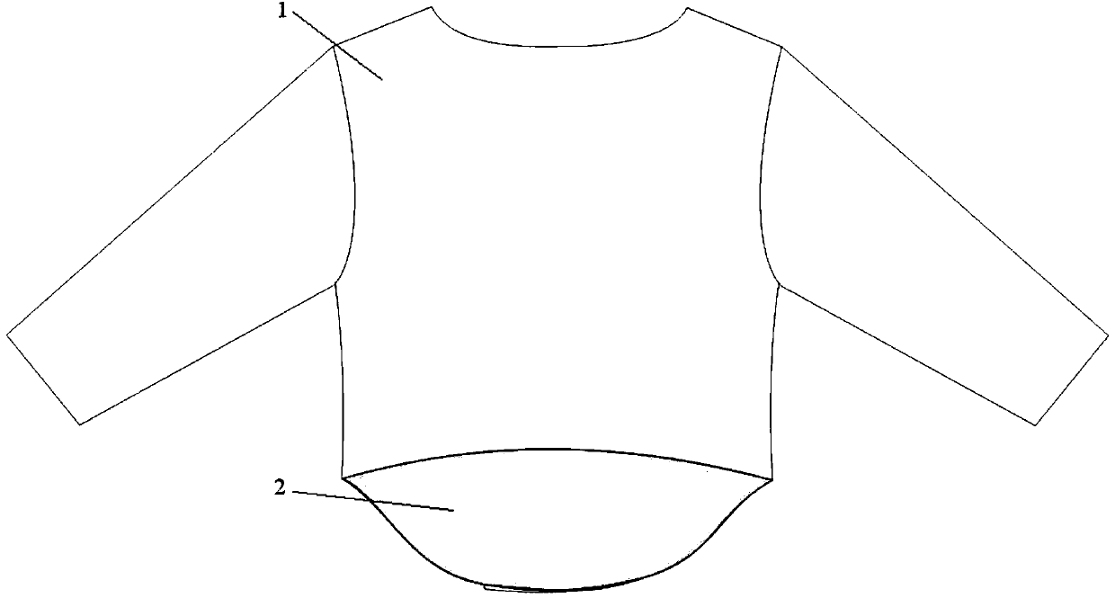 Upper garment for newborn baby
