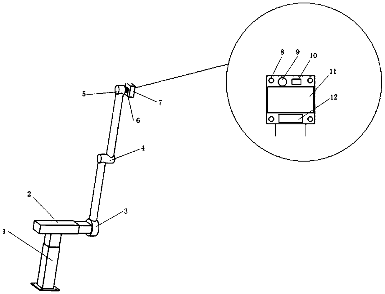 A mechanical arm and control method for partial discharge detection of switchgear