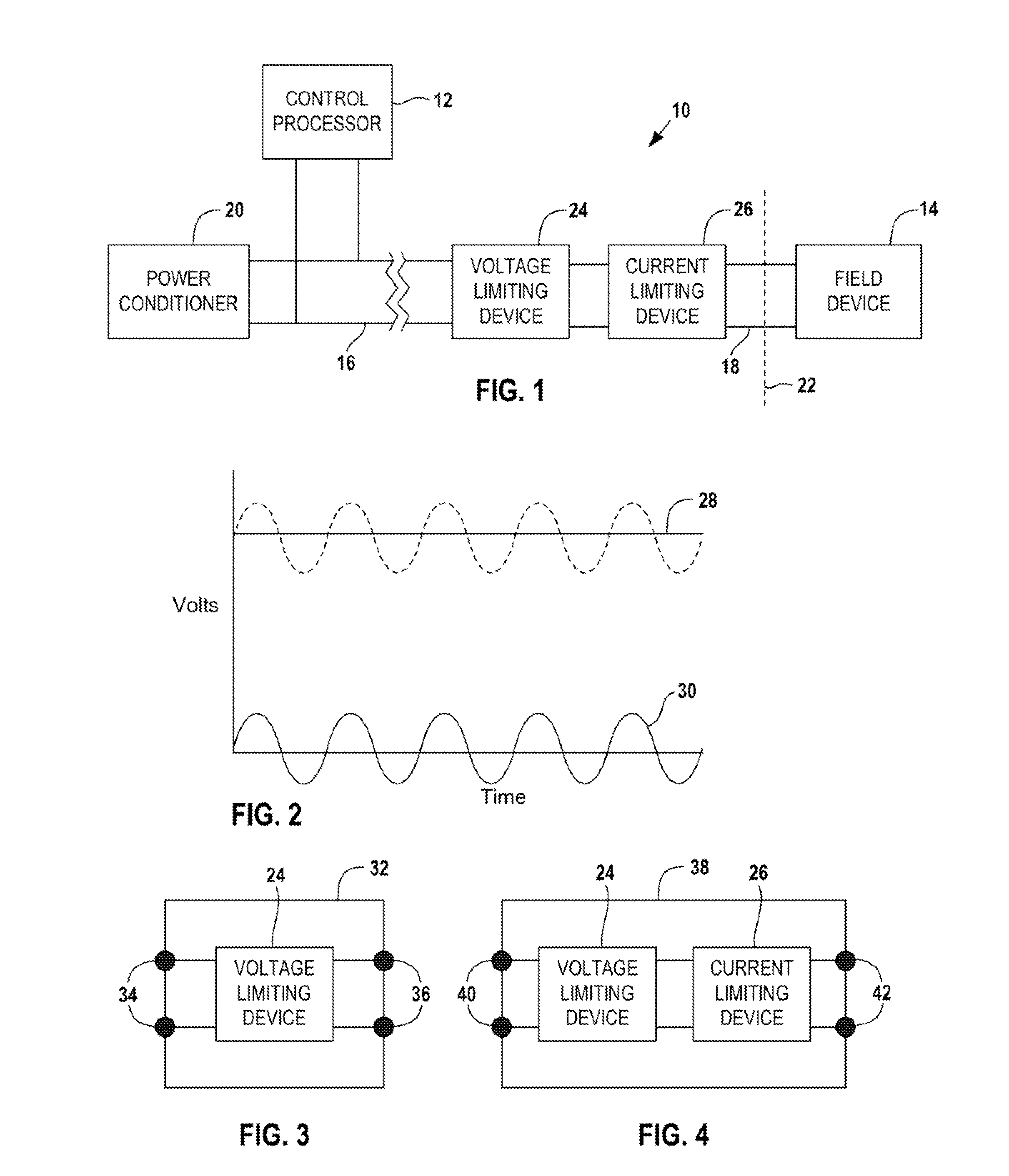 Voltage Limiting Device for Use in a Distributed Control System