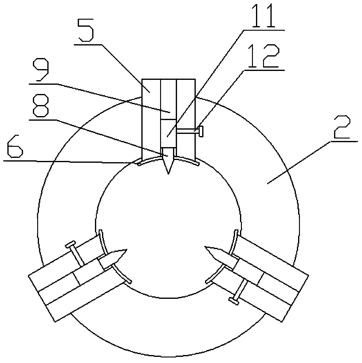 Stripping device for multi-layer cable