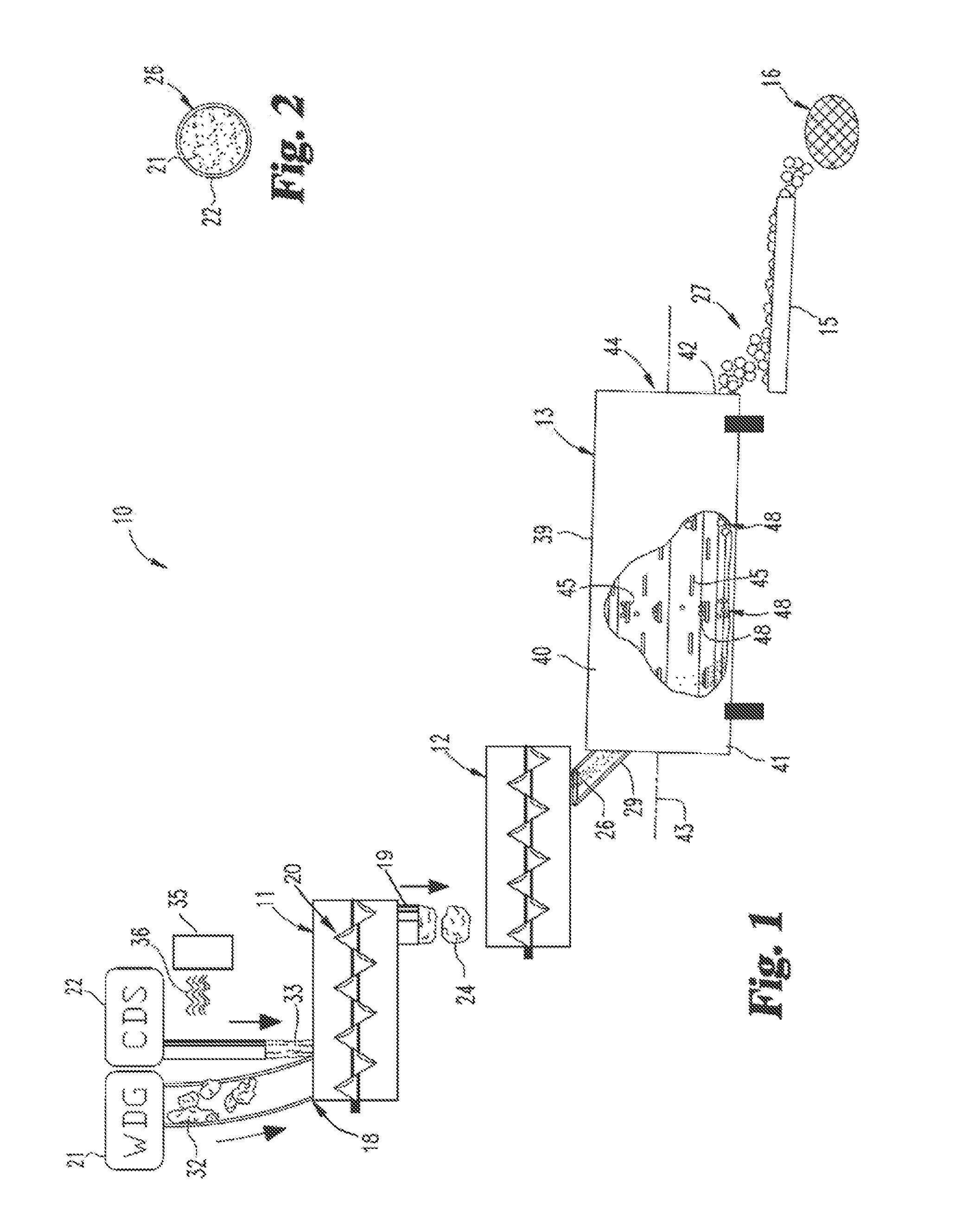 Apparatus and method for producing biobased carriers from byproducts of biomass processing