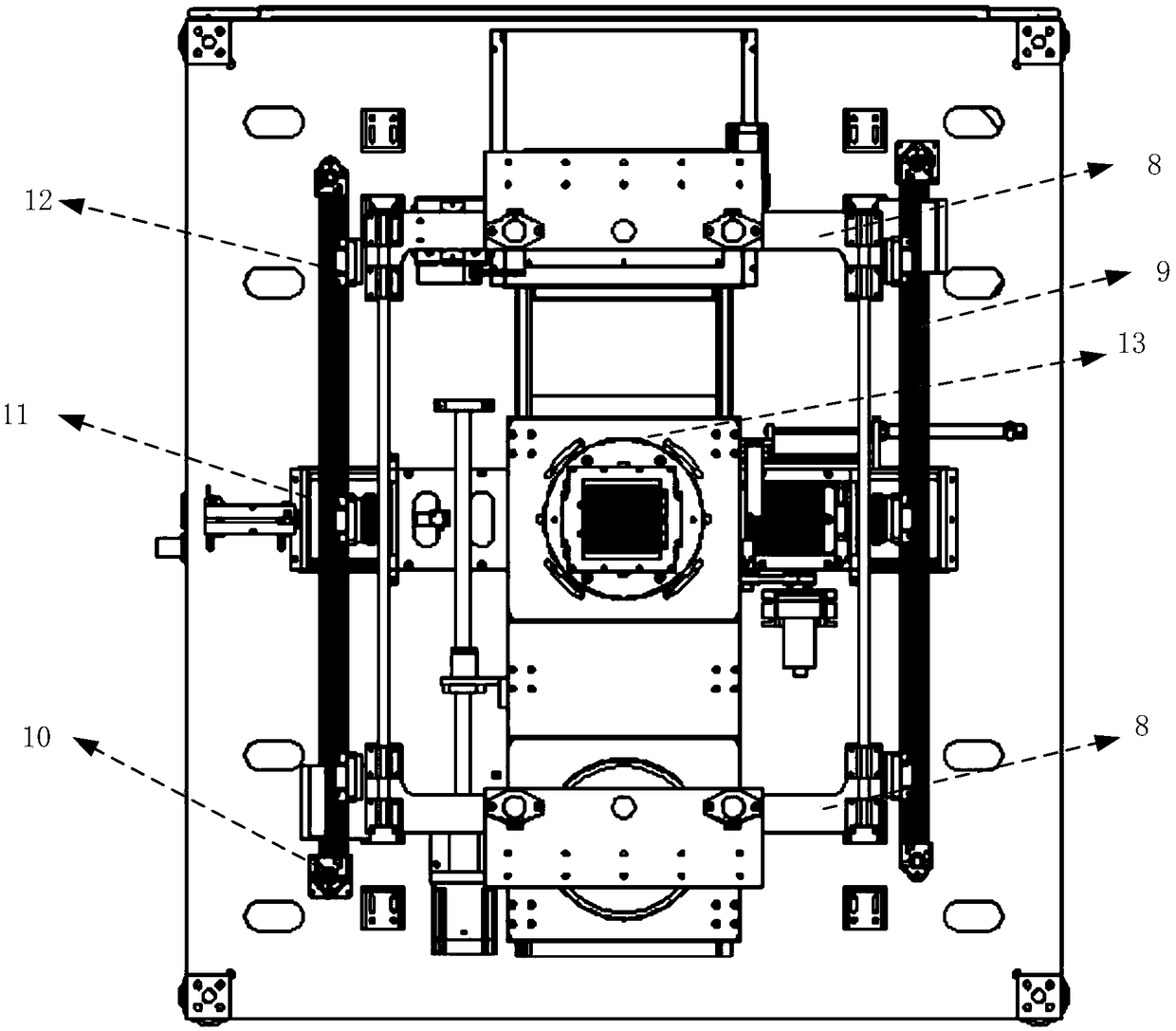 RGB-LED full-automatic fluorescent powder glue high-speed intelligent coating device and method