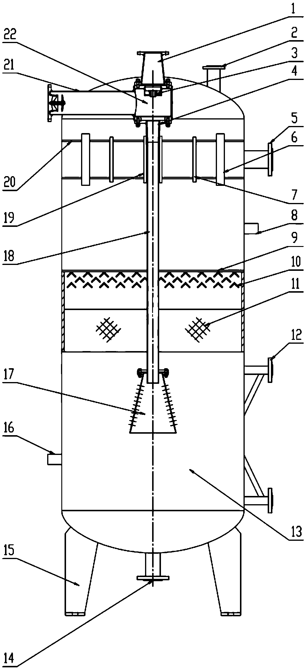 Negative pressure suction type steam afterheat recovery device