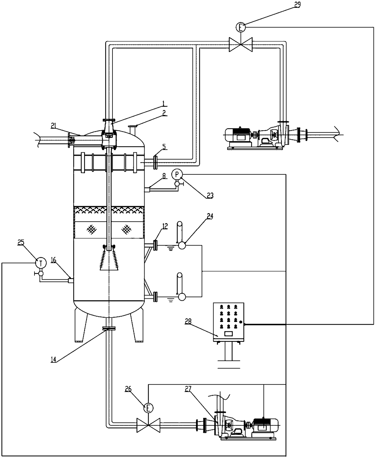 Negative pressure suction type steam afterheat recovery device