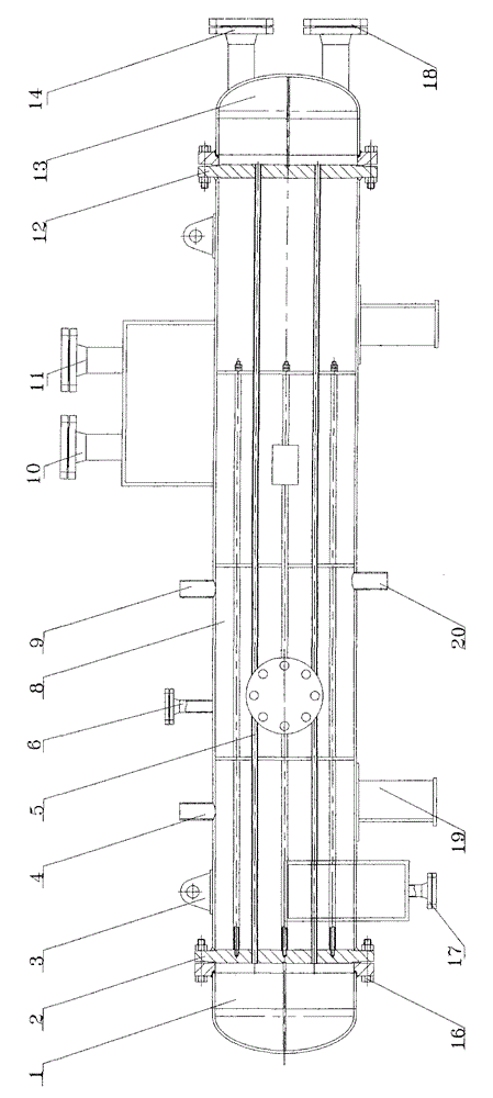 Vessel atmospheric condenser, manufacturing method thereof and vessel closed cycle system