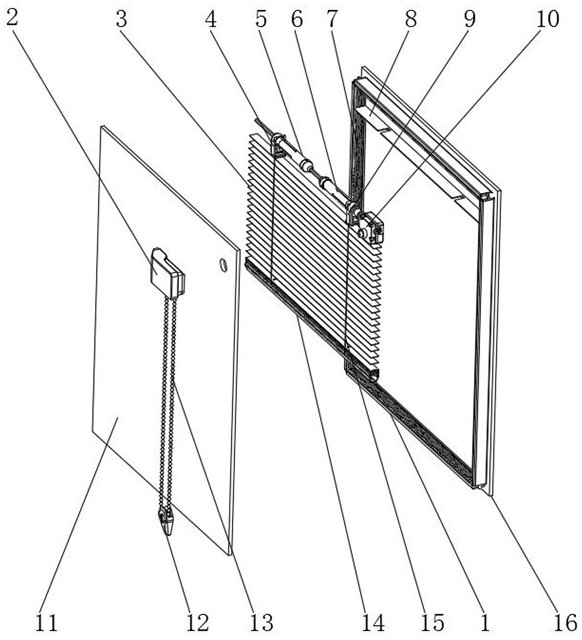 Pull bead venetian blind