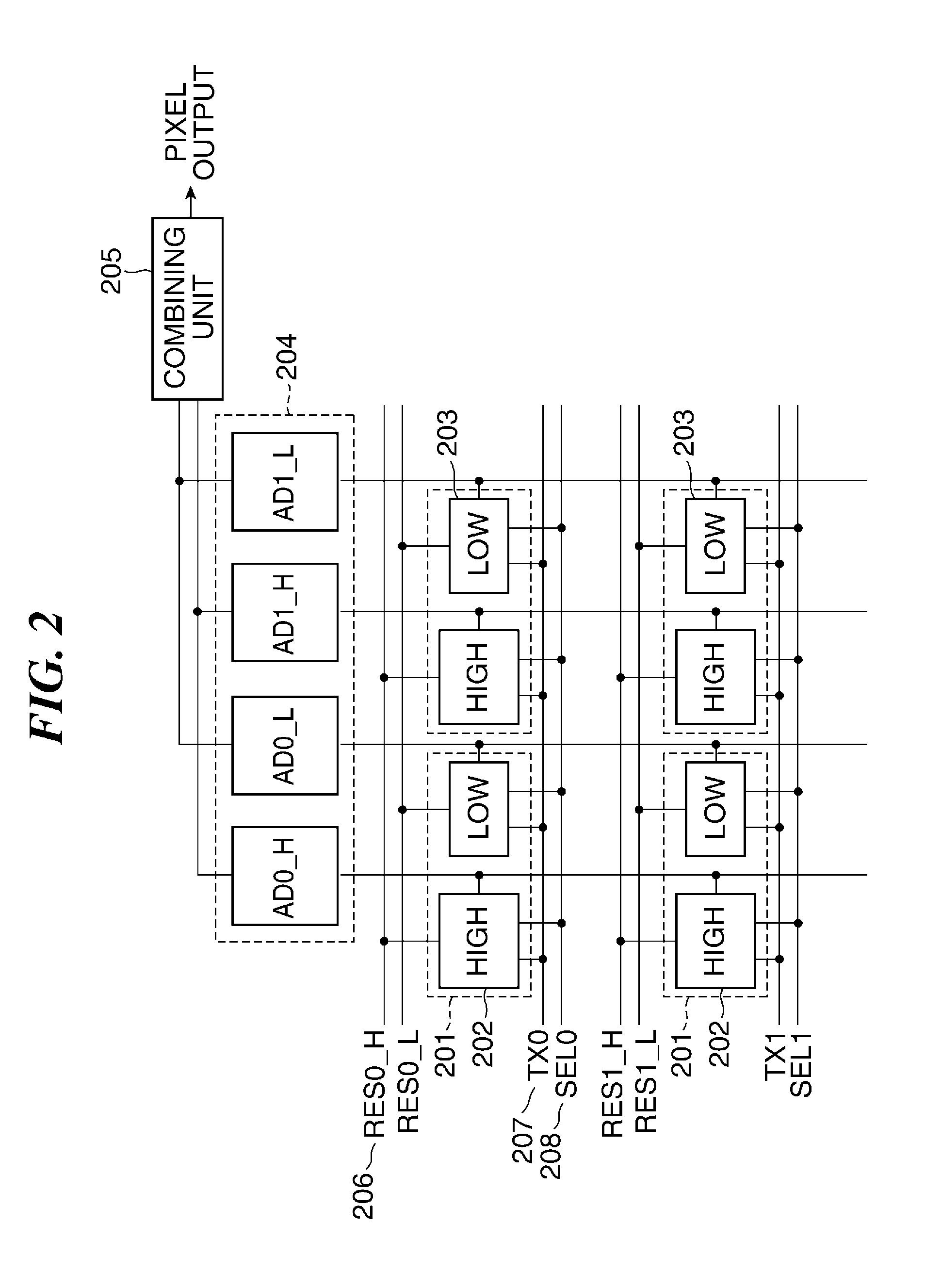 Image pickup apparatus having plurality of unit pixel areas, control method therefor, and storage medium