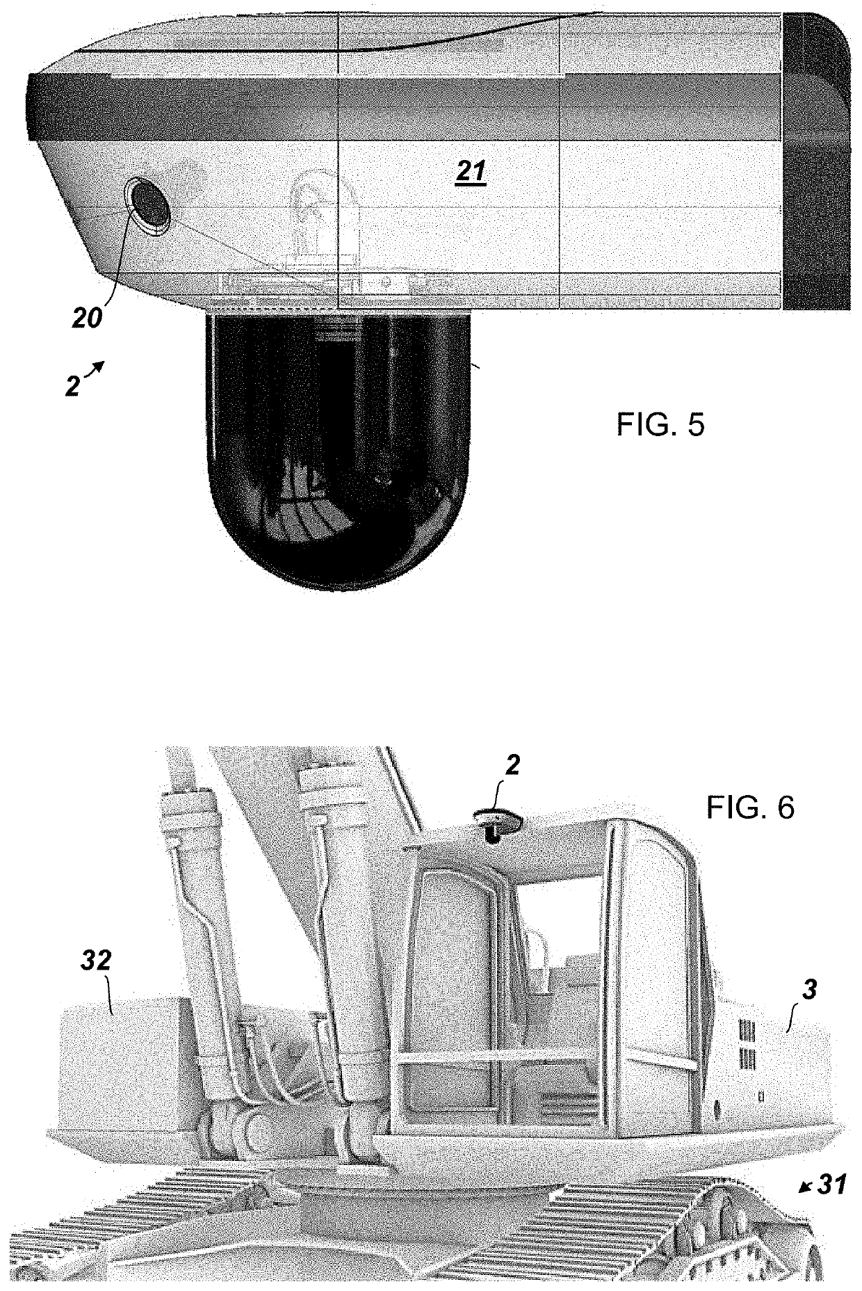 Construction machine with measuring system and construction site measuring system