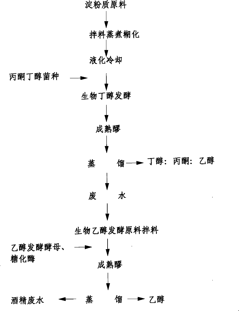 Bio butanol co-digestion bio-ethanol production method