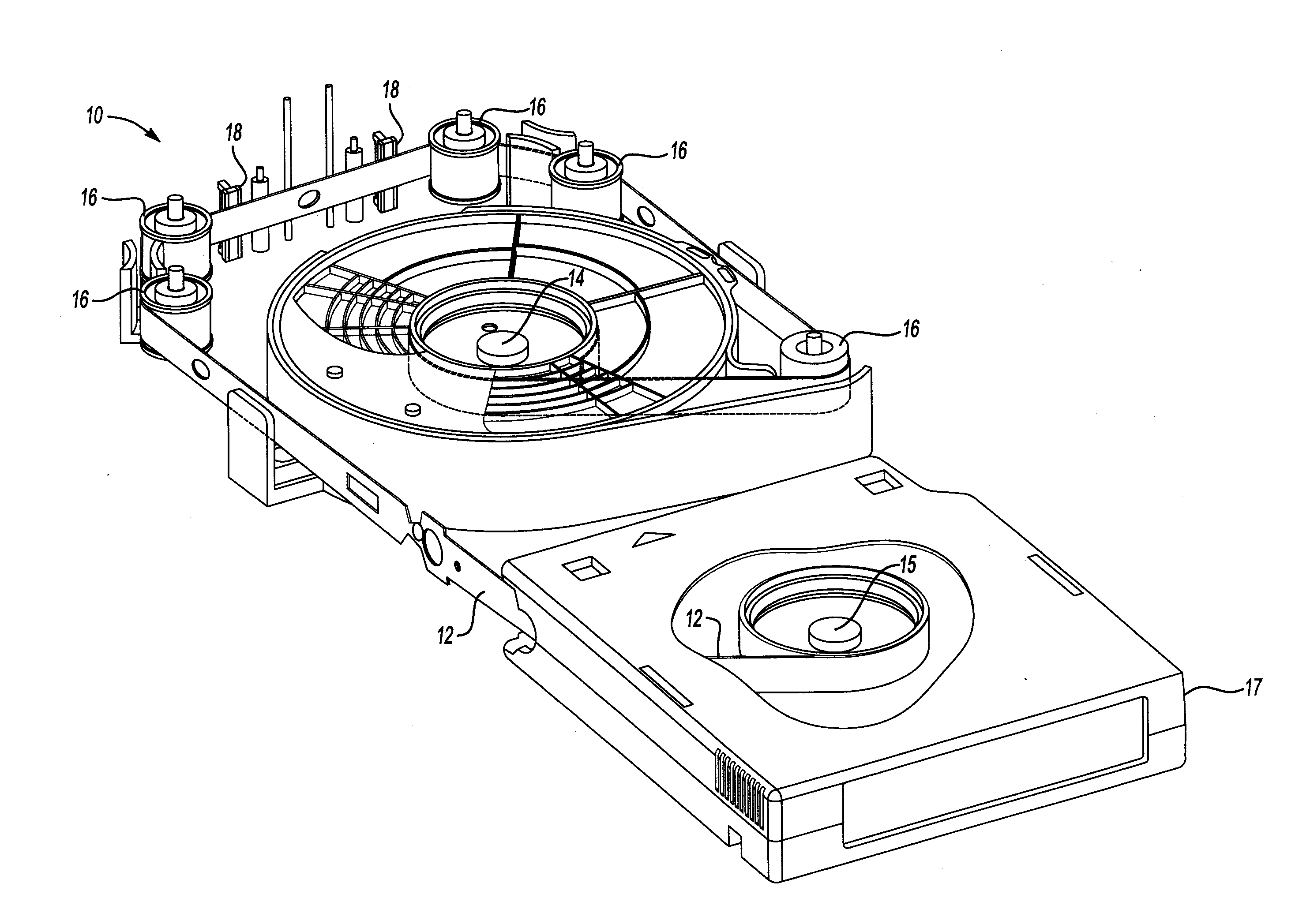 Method for counteracting longitudinal oscillations of magnetic tape in a tape drive system