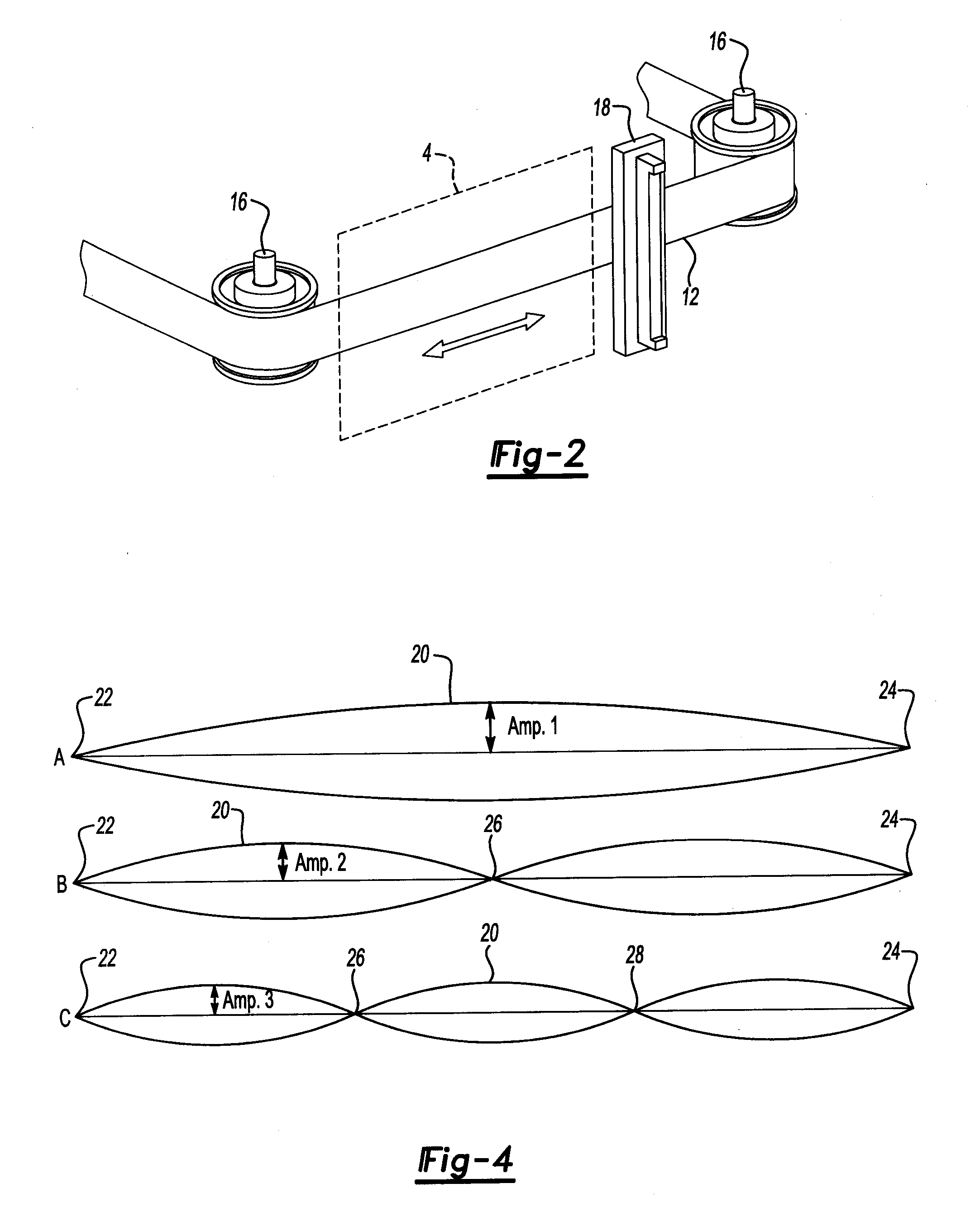 Method for counteracting longitudinal oscillations of magnetic tape in a tape drive system