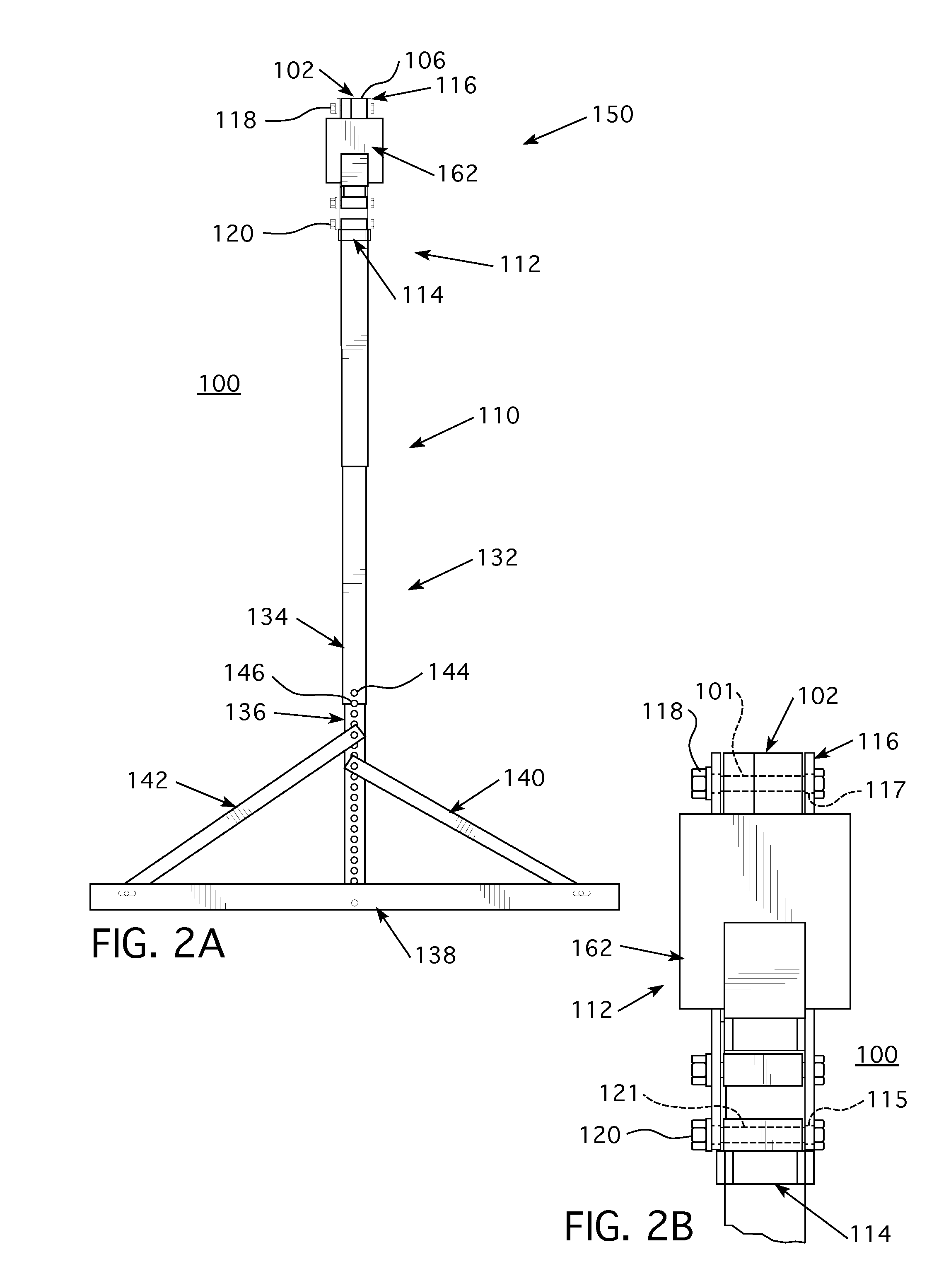 Electrical system and support assembly therefor
