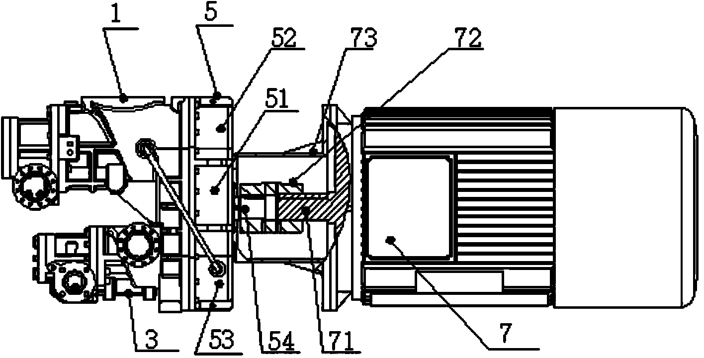 Integrated screw type medium-pressure air compressor