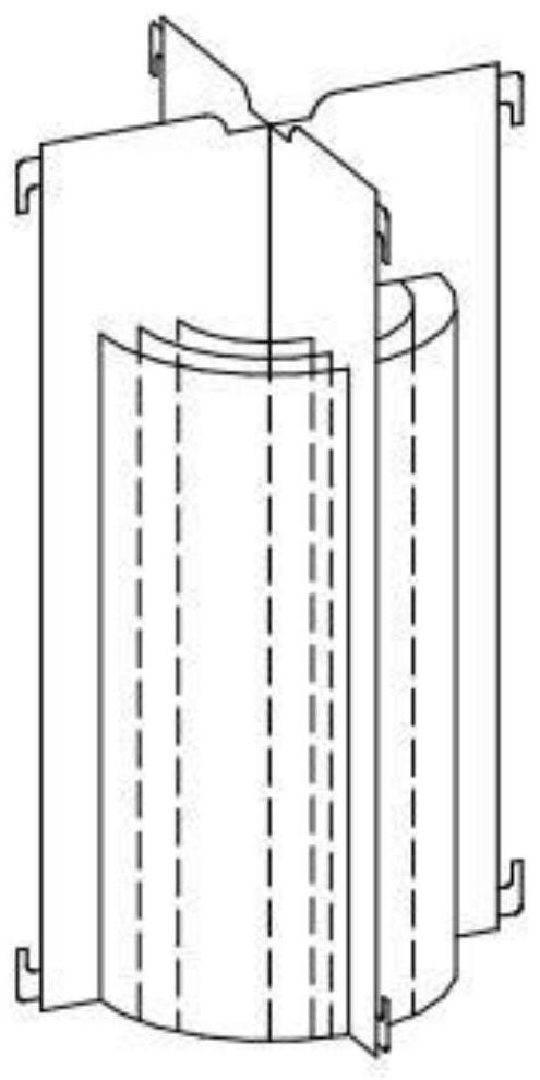 Forest fog water interception flux collecting device