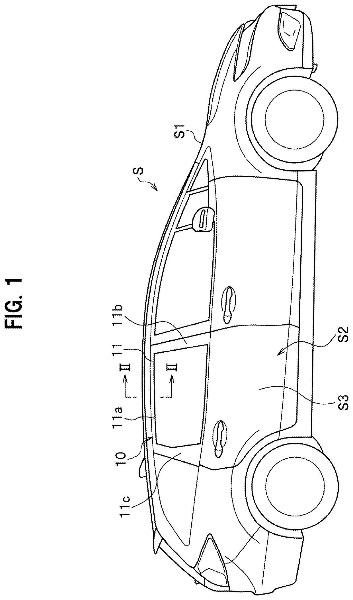 Vehicle door sash structure