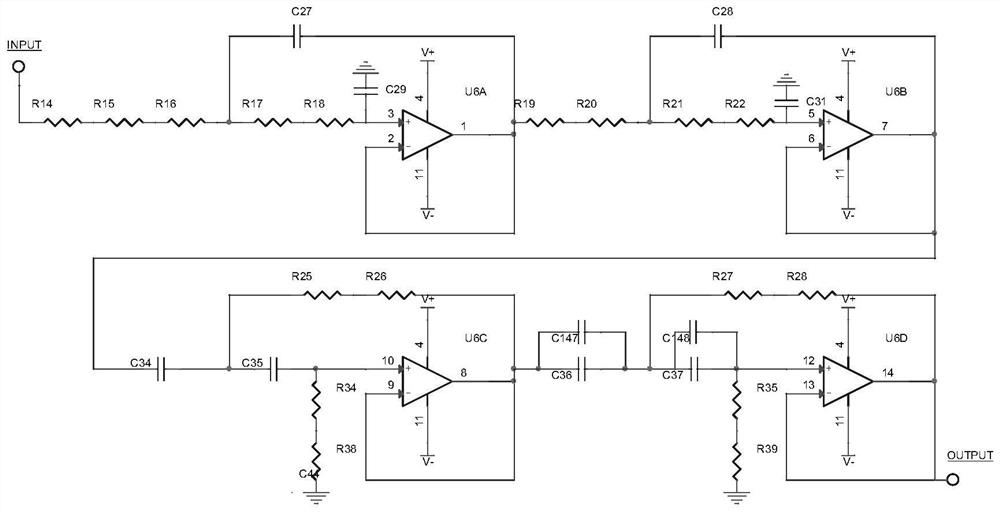 Vibration signal conditioning circuit resistant to shock saturation