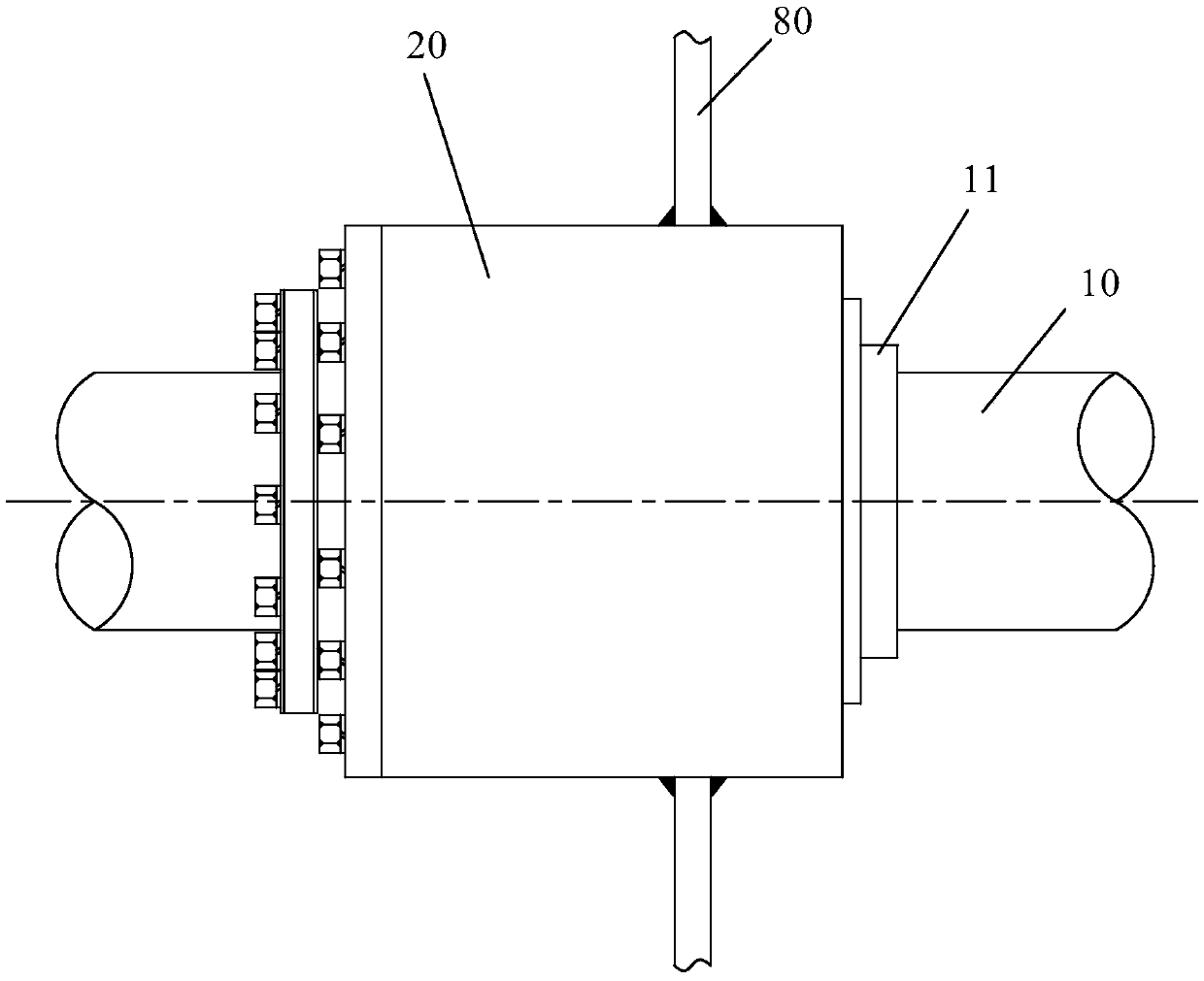 Sealing bearing for ship underwater device