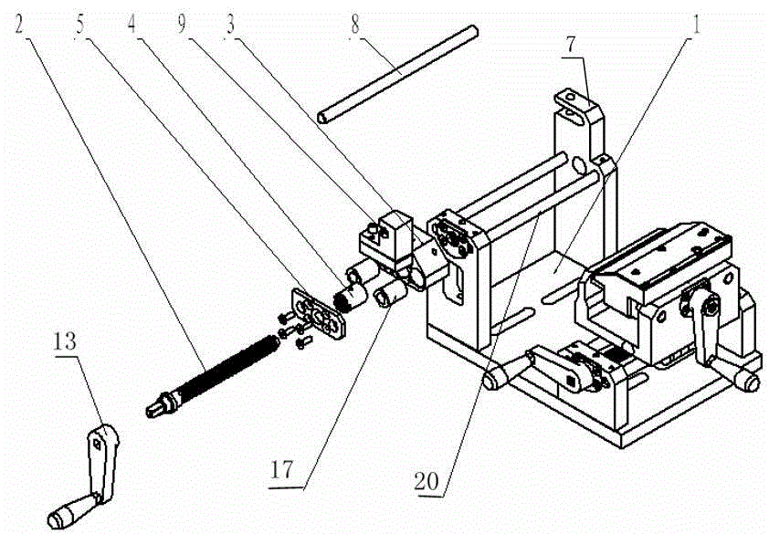 Test bracket of generator heating test bench