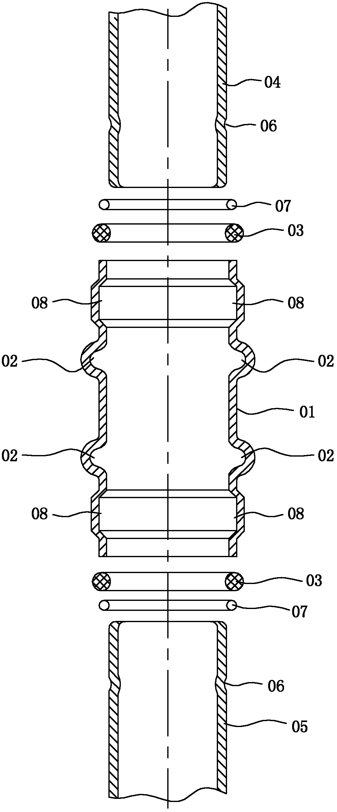 Machine capable of simultaneously carrying out pipe cutting and ring pressing on pipe