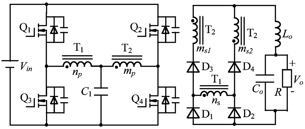 A hybrid rectifier zero voltage switching full bridge DC/DC converter