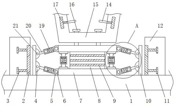 High-rise building shock isolation and absorption recovery device