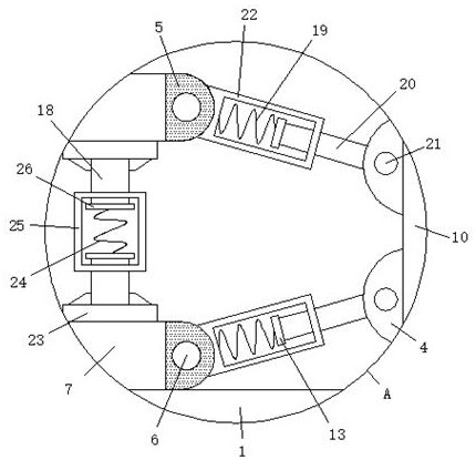 High-rise building shock isolation and absorption recovery device