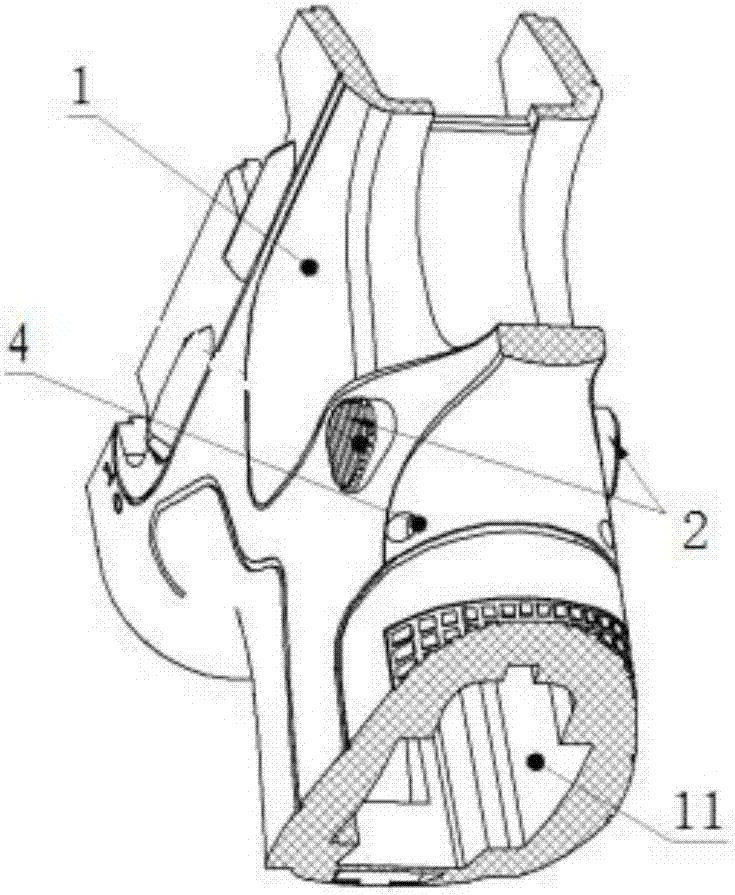 Locking and disengaging structure used for gun cartridge magazine and having two-way operation function