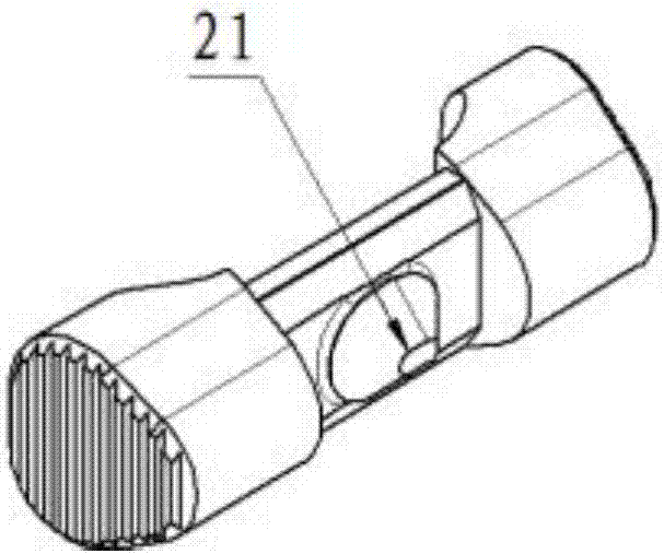 Locking and disengaging structure used for gun cartridge magazine and having two-way operation function