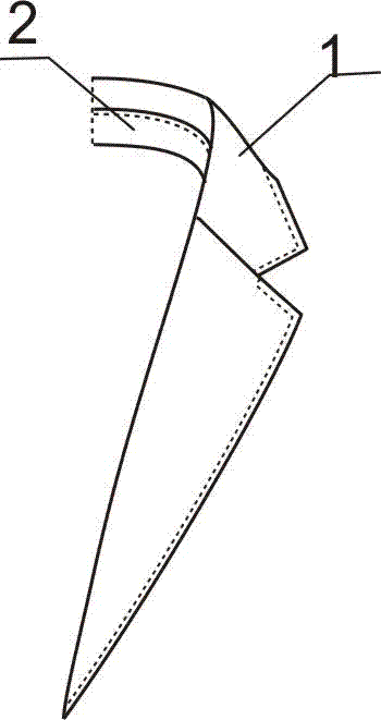 Method for making full linen lining collar of high-grade men's suit