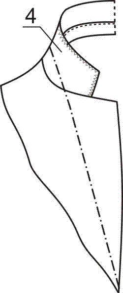 Method for making full linen lining collar of high-grade men's suit