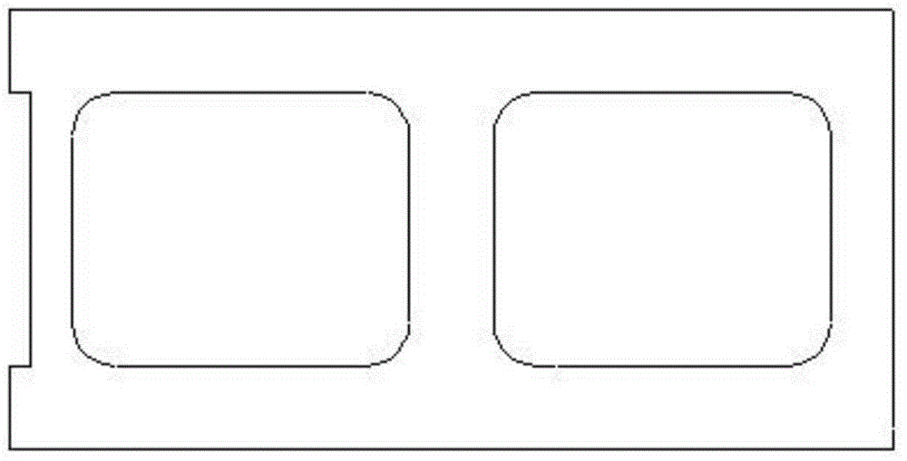 A kind of hollow brick for rapid wall-building