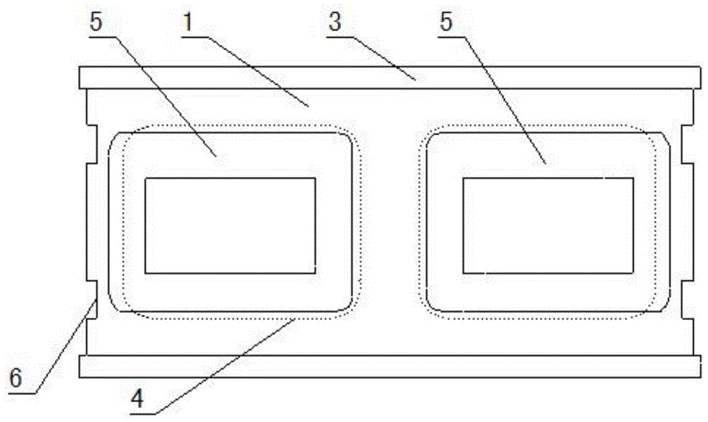 A kind of hollow brick for rapid wall-building