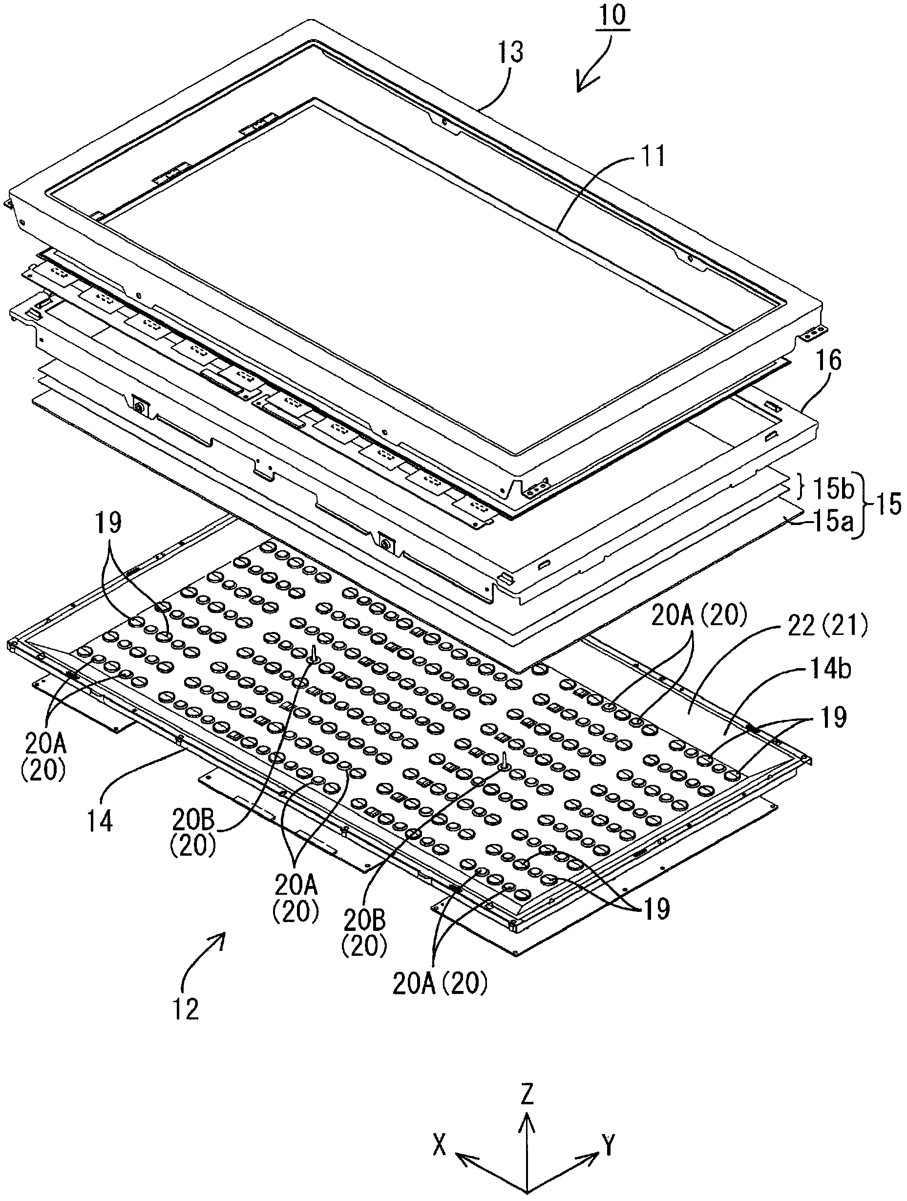 Light source unit, illumination device, display device, and television receiving device