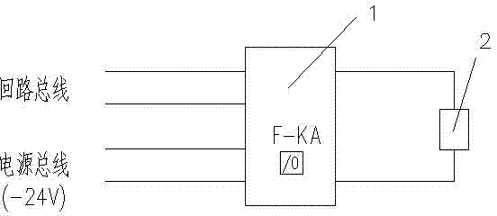 Fire emergency lighting control circuit