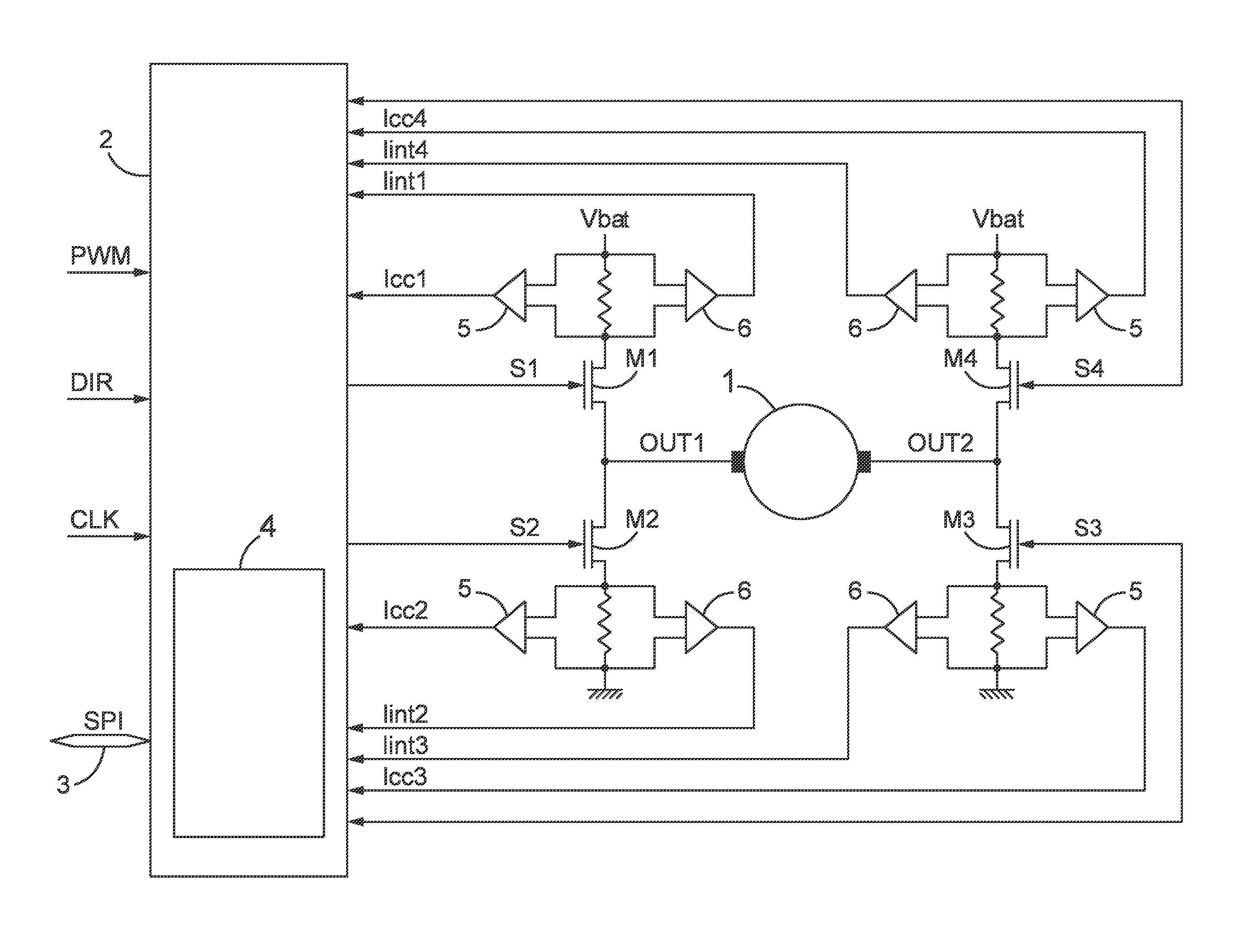 Detection of a short-circuit in a switching structure