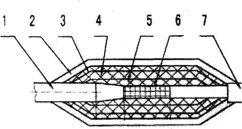 Joint protective structure of deep diving electric pump cable and making method thereof