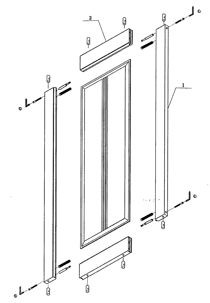 Connecting method for demountable wooden door