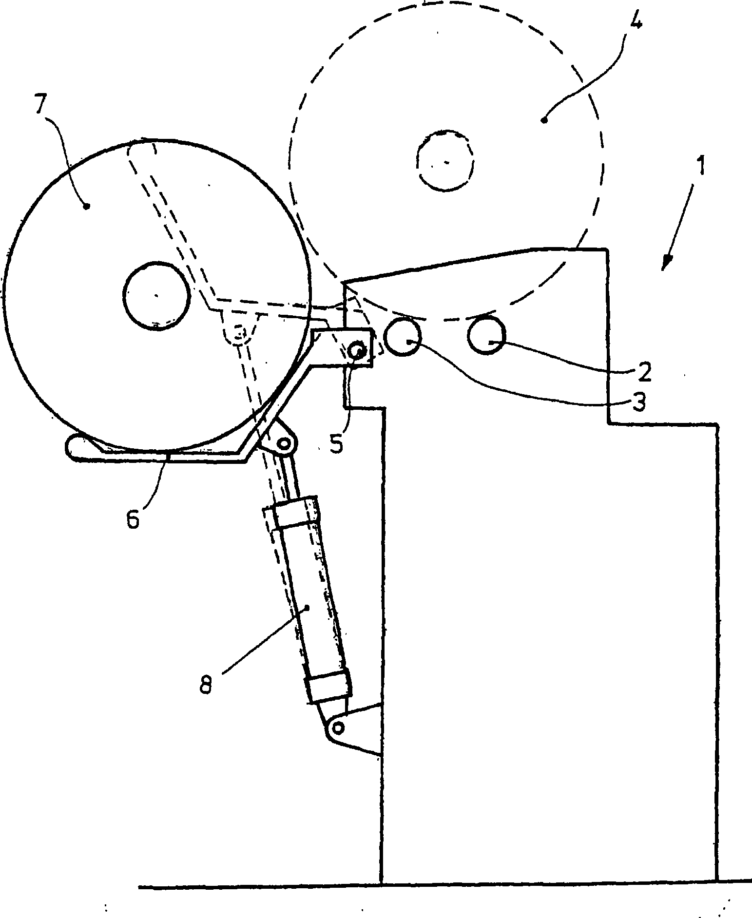 Combing machine with a reserve reel trough