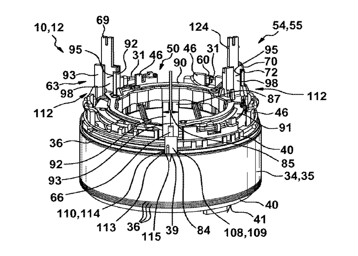 Stator for an electric machine, and method for producing such a stator