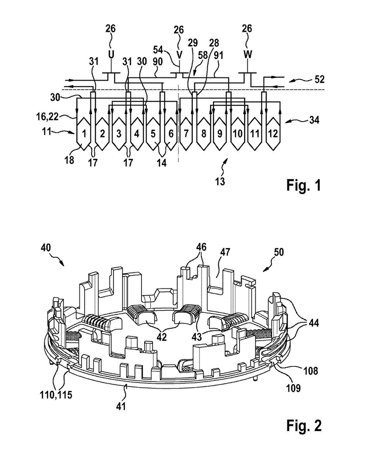 Stator for an electric machine, and method for producing such a stator